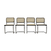 Set of 4 chairs B32 by Marcel Breuer 1980