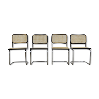 Set of 4 chairs B32 by Marcel Breuer 1980