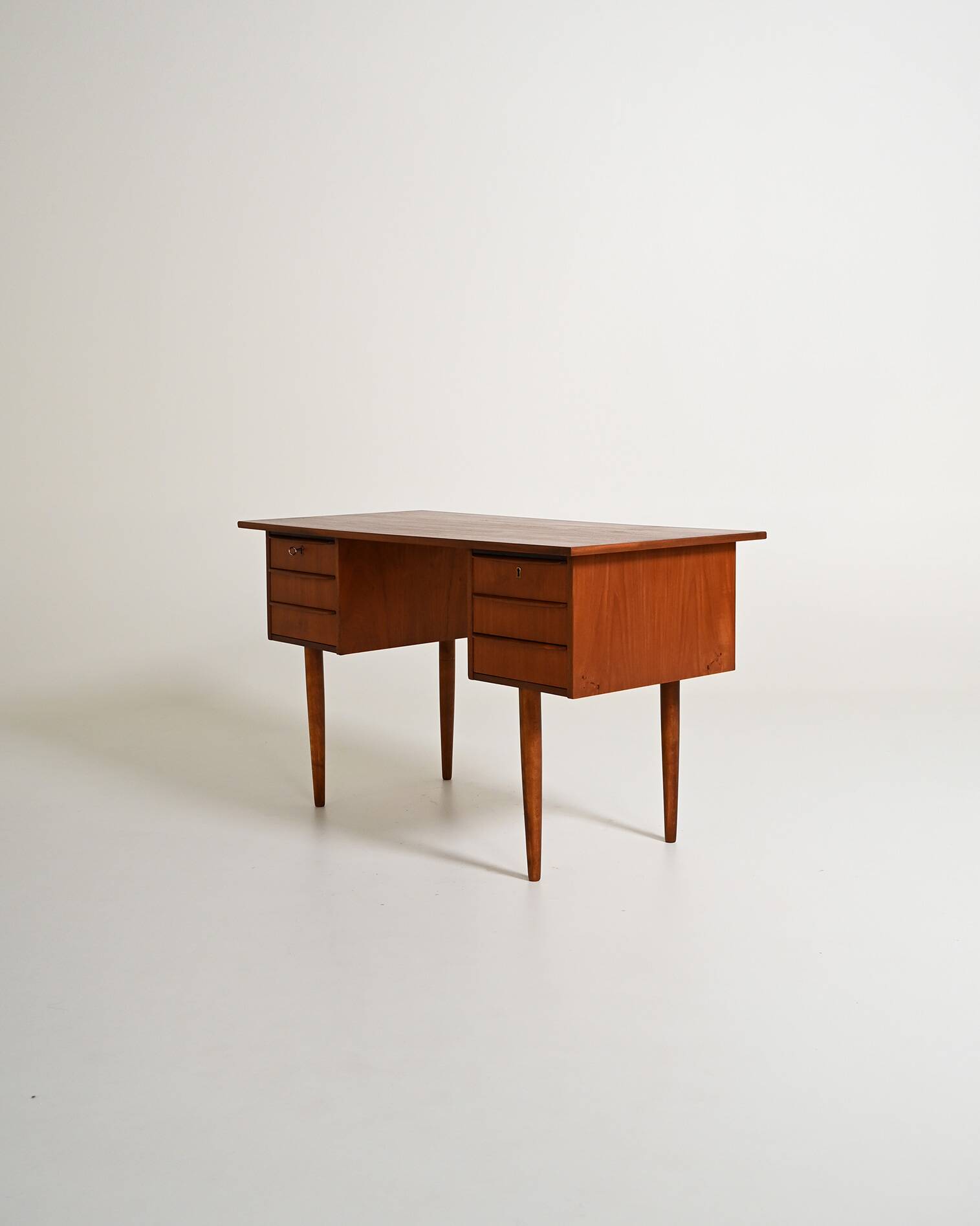 Scandinavian teak desk, 1960s