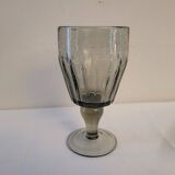 Footed glass La Rochère, 70's bubble glass