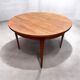 Table ronde extensible vintage scandinave