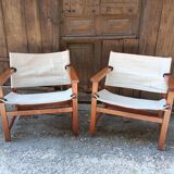 Pair of Hyllinge Mobler armchairs