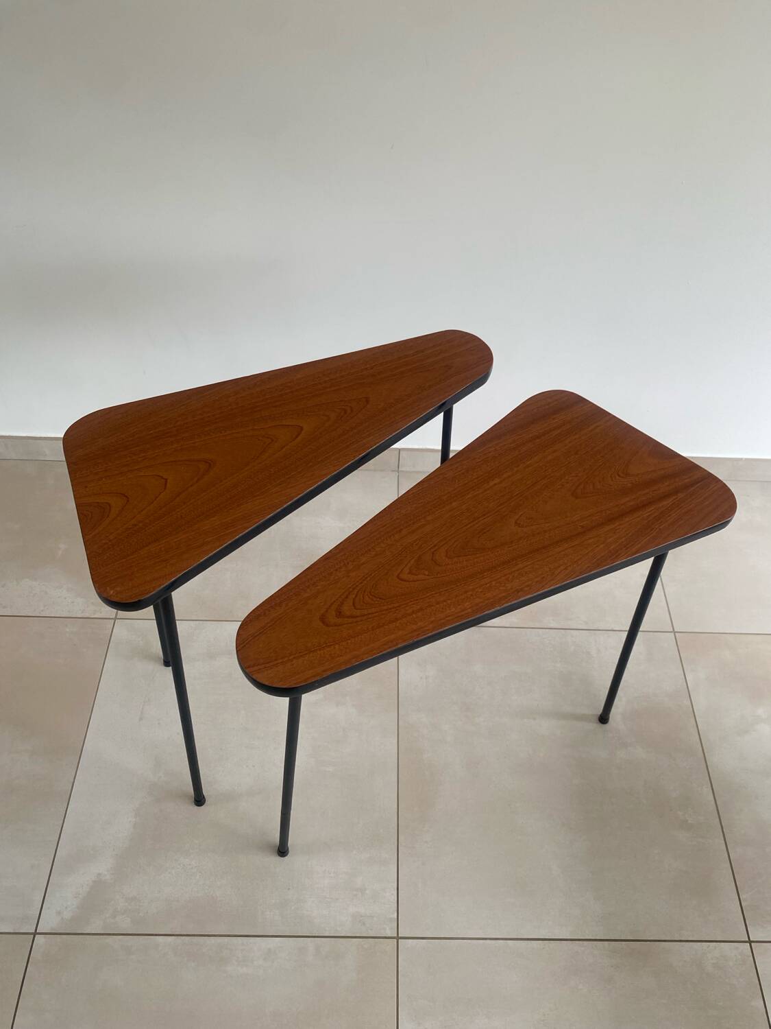 Pair of vintage high consoles