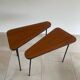 Paire de consoles hautes vintage