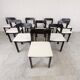 Set of 10 vintage dining chairs 1970s