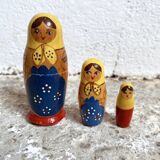 3 Russian matryoshka dolls