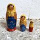 3 Russian matryoshka dolls