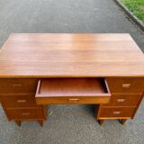 Scandinavian teak desk 1970 Denmark