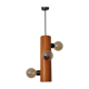 Suspension vintage wood 3 lights