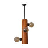 Suspension vintage wood 3 lights