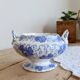 Small vintage vegetable dish English faience Feldspath