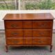Louis XV crossbow commode in solid cherry wood from the 20th century.
