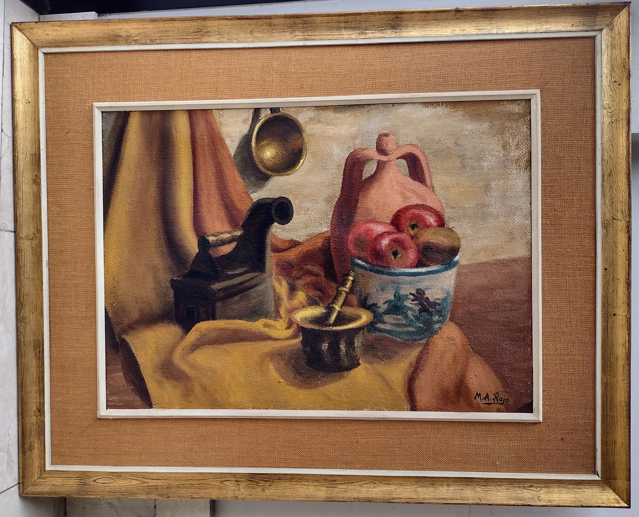 Still life oil painting by M.A. Rojo