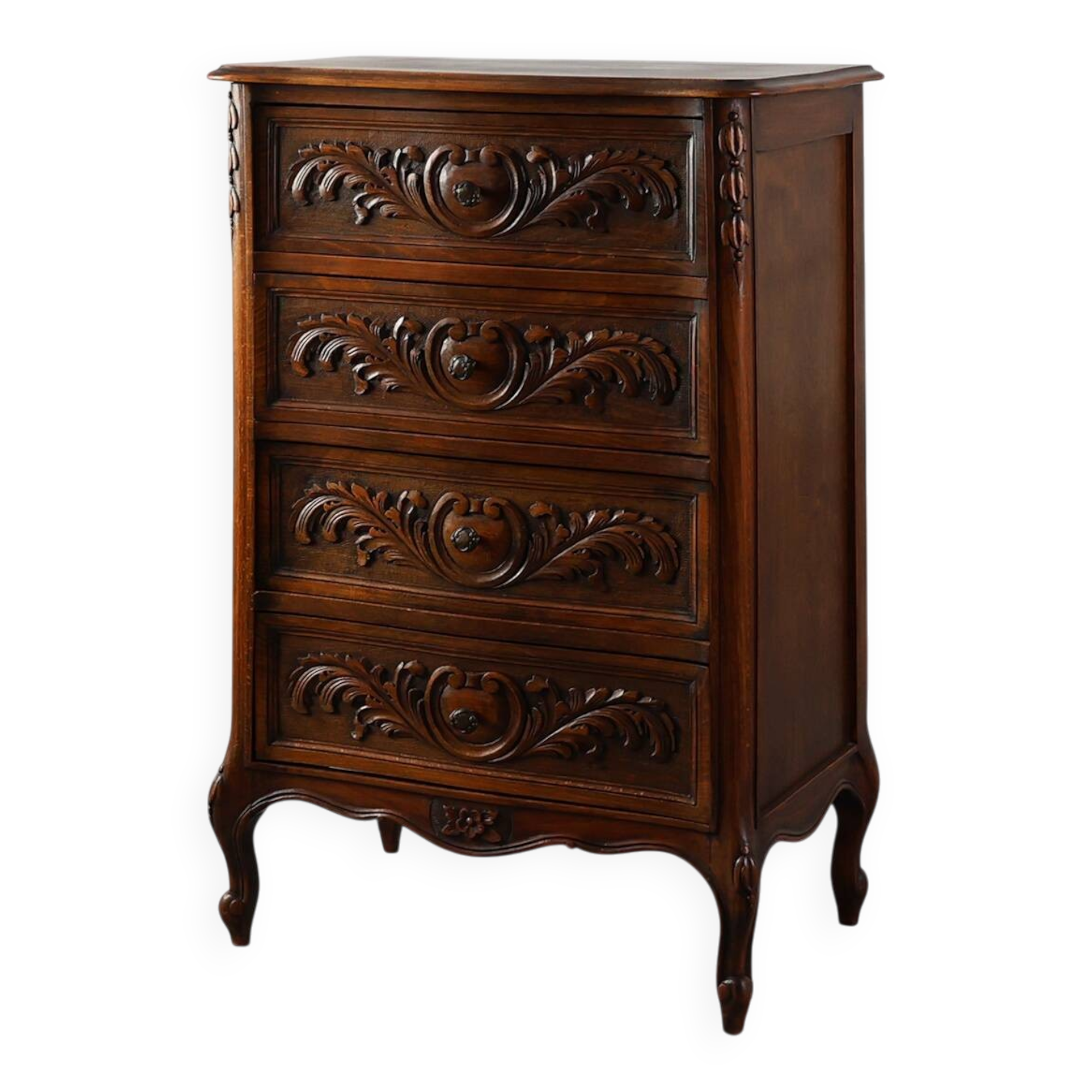 Louis XV Style Oak Chest of Drawers, France