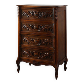 Louis XV Style Oak Chest of Drawers, France