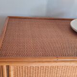 Armoire en rotin vintage