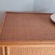 Vintage rattan wardrobe