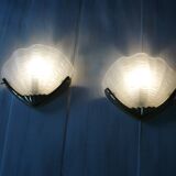 Pair of art deco style shell wall lights from the 60s/70s