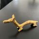 6 brass dromedary-shaped knife holders