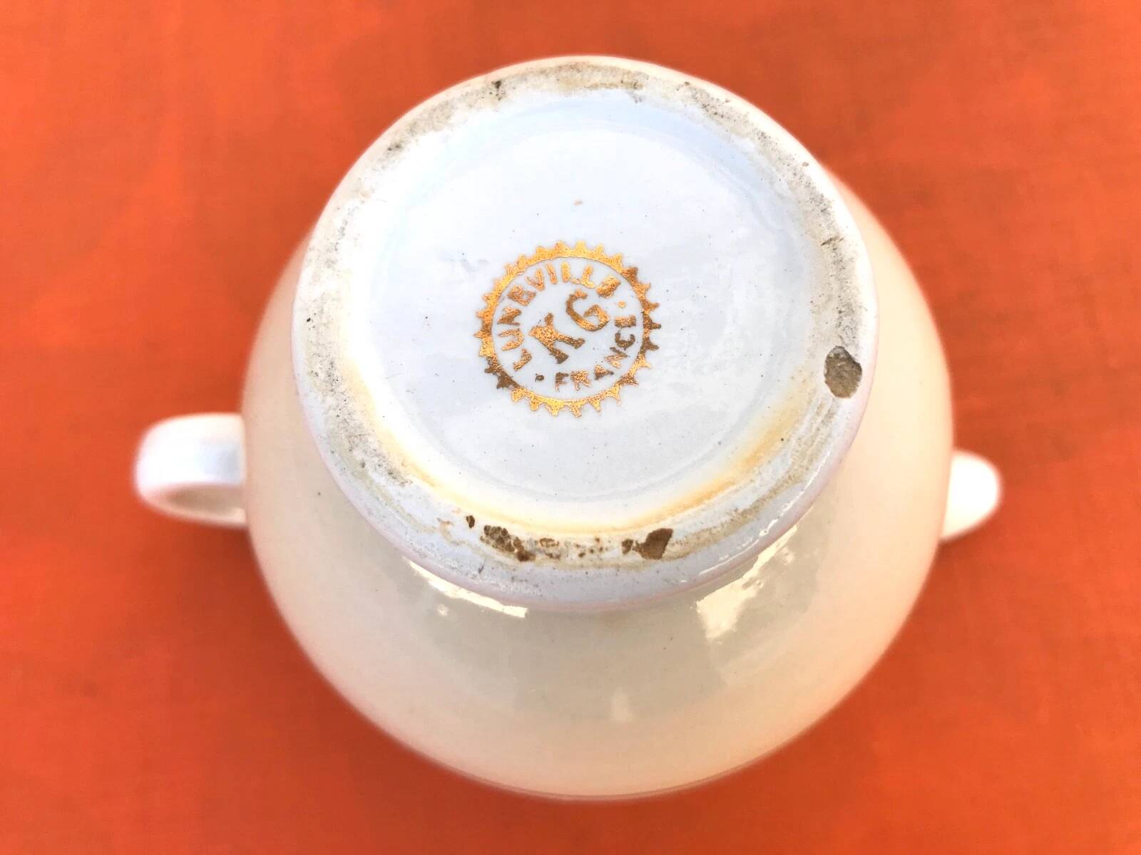 Pitcher / Milk jug KG (Keller Guerin) Earthenware Lunéville France