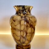 Vase in opaline glaze Art Deco Scailmont Glassworks Henri Heemskerk Belgium