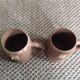 Series of 2 sandstone mugs