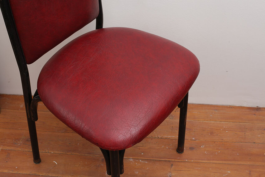 Red vintage bistro chair