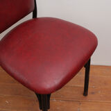 Chaise de bistrot vintage rouge