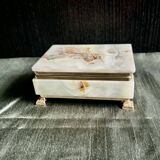 Onyx catchall box from the 1960s, vintage Italy.