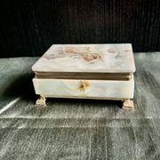 Onyx catchall box from the 1960s, vintage Italy.