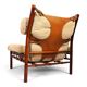 Arne Norell Inca Lounge Chair with Ottoman – Original Cord Upholstery, 1970