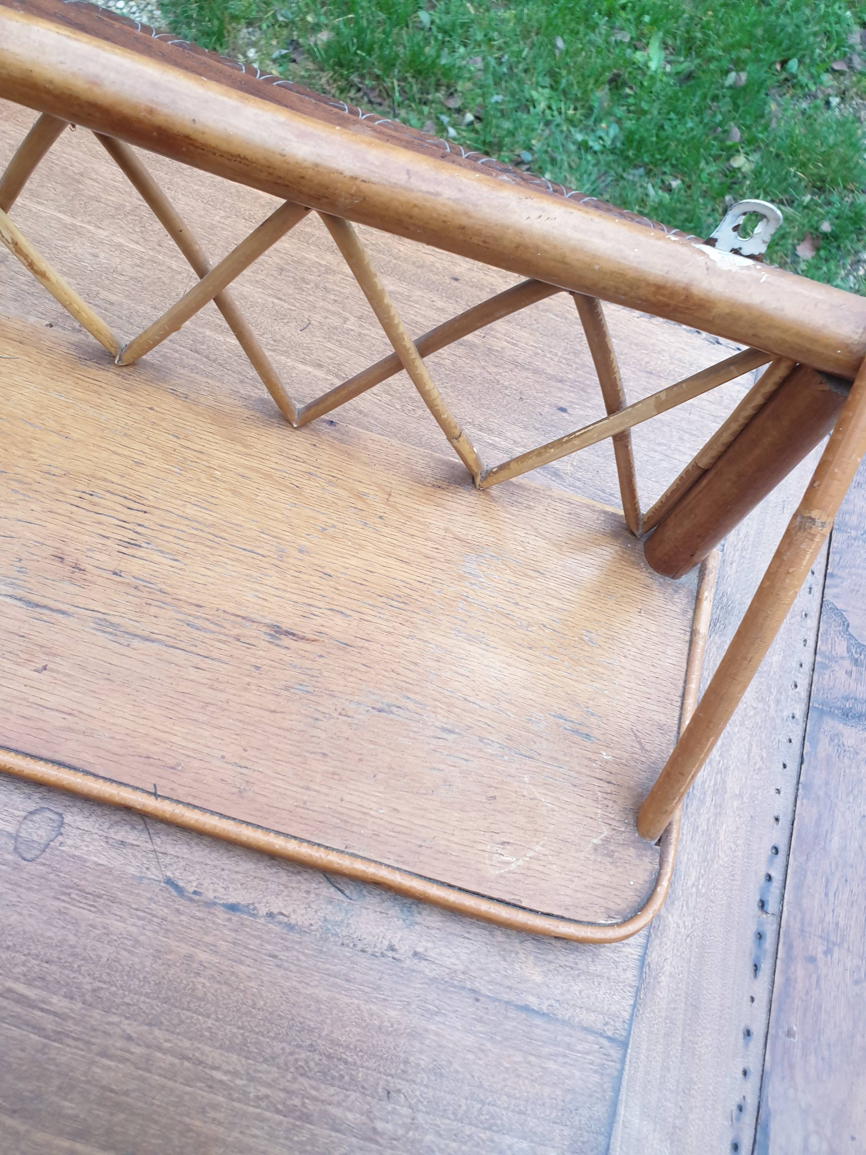 Sixties rattan wall shelf