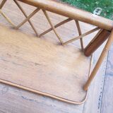 Sixties rattan wall shelf