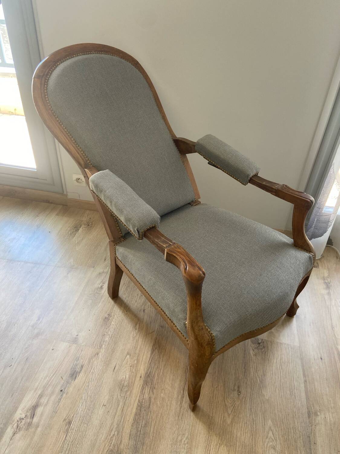 Late 19th century Voltaire rocking chair