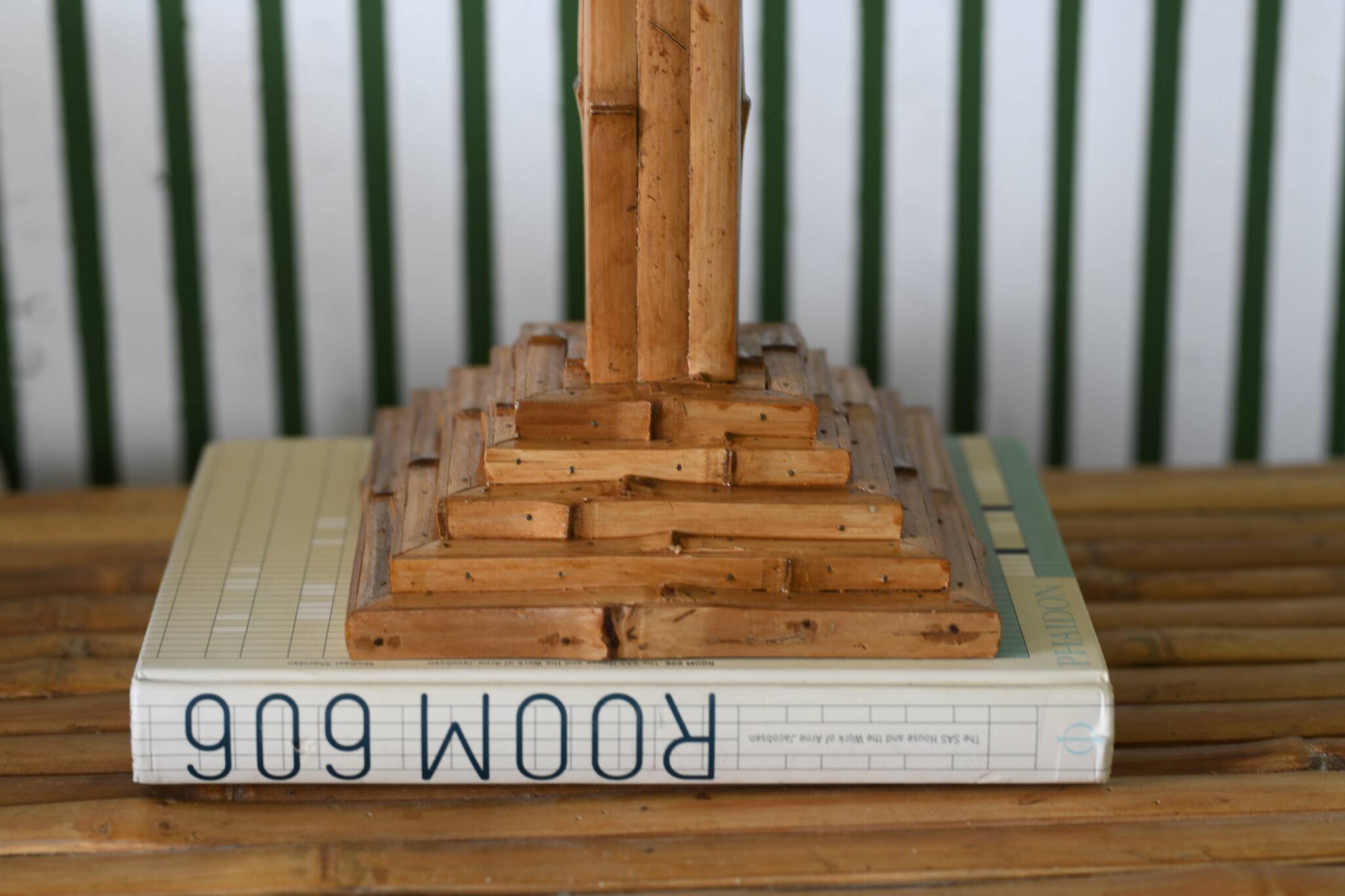 Lampe de table en bambou bio style vintage