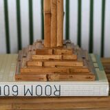 Lampe de table en bambou bio style vintage