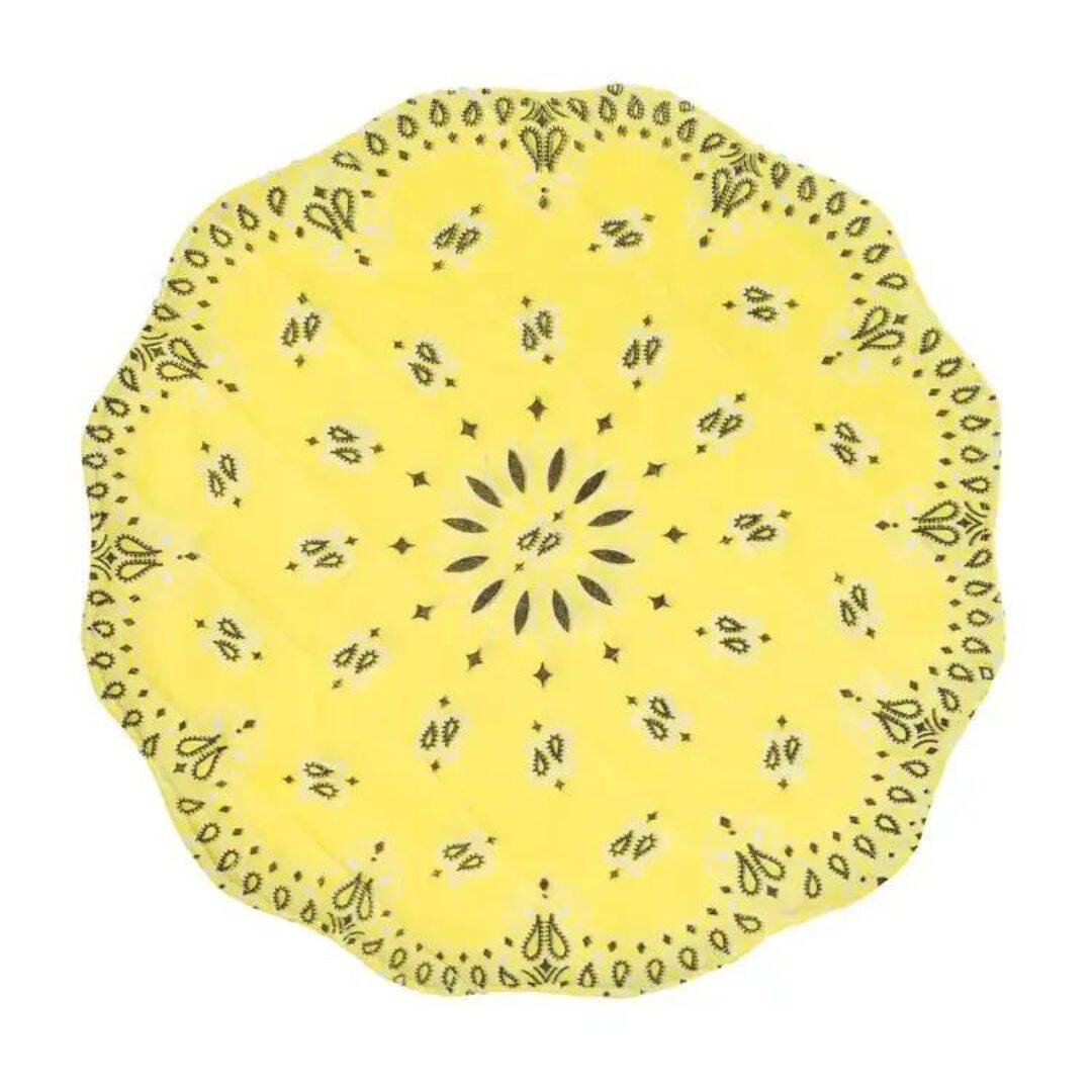 Bandana placemat - pale yellow