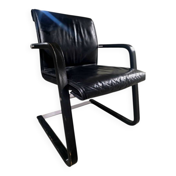 Fauteuil de Bureau Wilkhahn en Cuir - Circa 1970