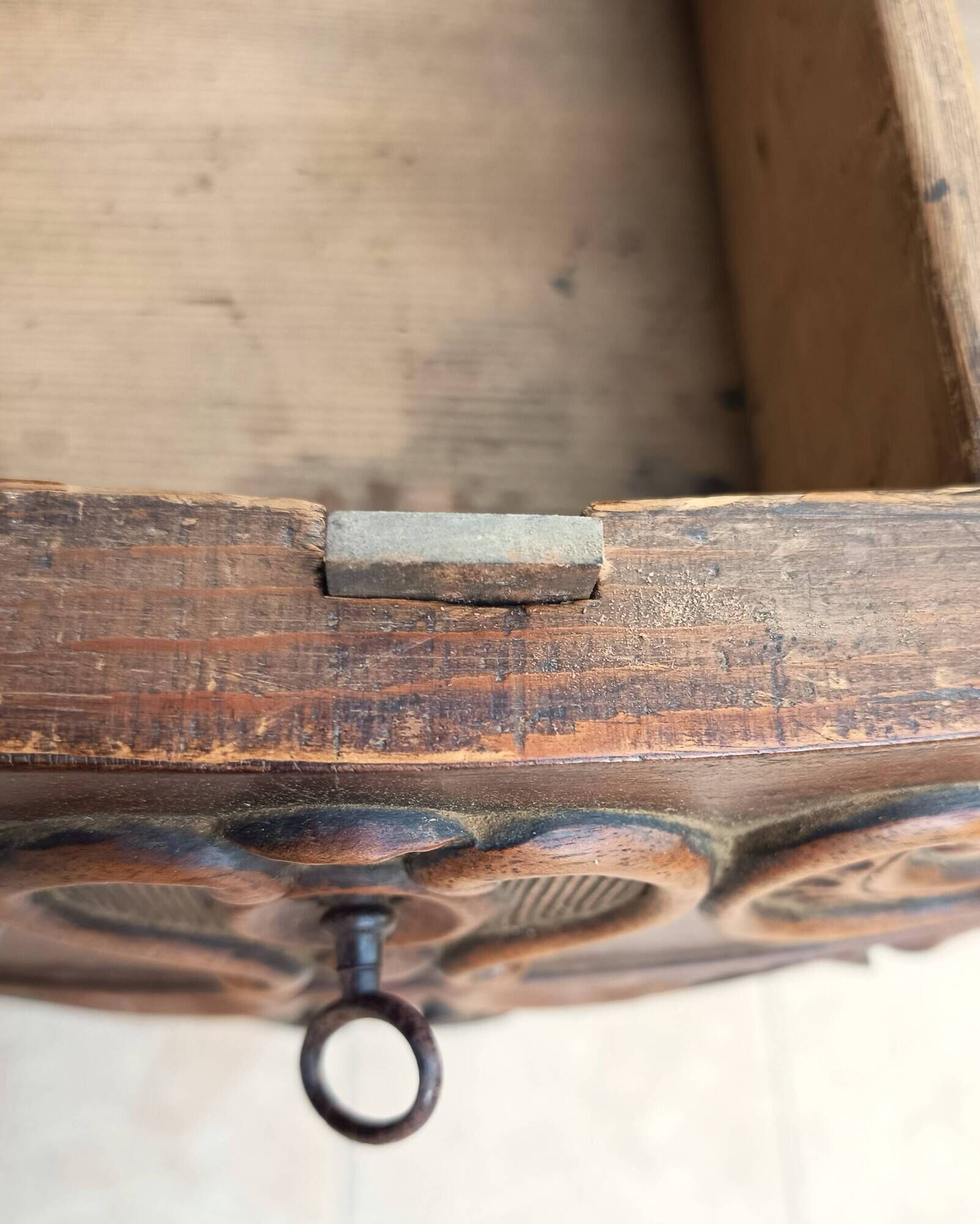 Console from the Napoleonic III era in walnut.