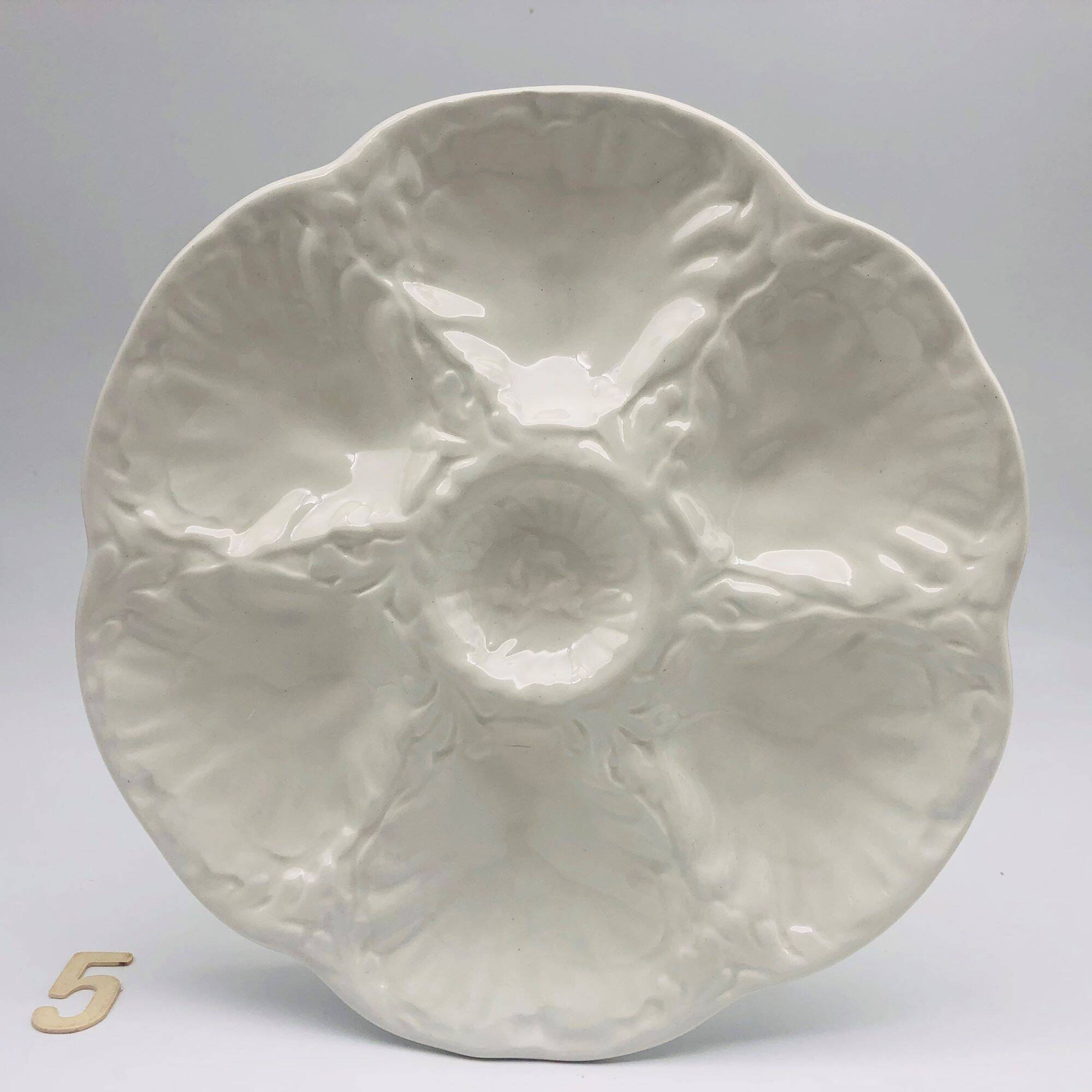 6 Gien Oyster Plates