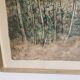 Tableau Lithographie ancienne - Paysage forêt - Bernard Gantner