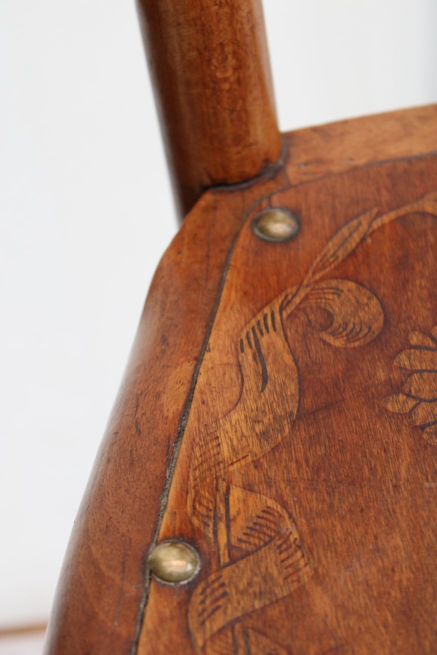 Embossed bistro chair