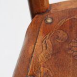 Embossed bistro chair