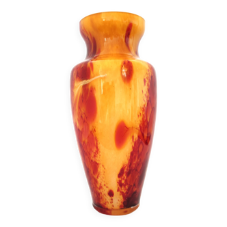 Vintage Vase 20 cm High Signed La Rochère Verrerie de Passavant-la-Rochère