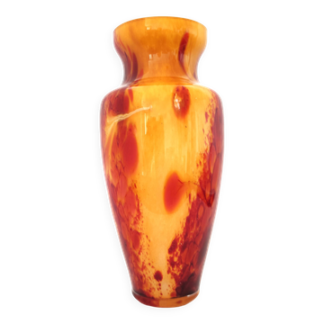 Vintage Vase 20 cm High Signed La Rochère Verrerie de Passavant-la-Rochère