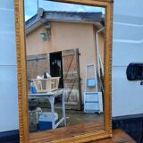 Mirror 19th Wood and Golden Stuck
