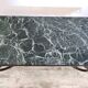 Wrought iron and marble coffee table