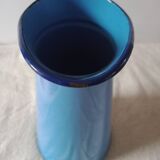 Old broc in blue enamelled sheet metal