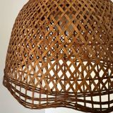 Rattan pendant lamp from the 60s