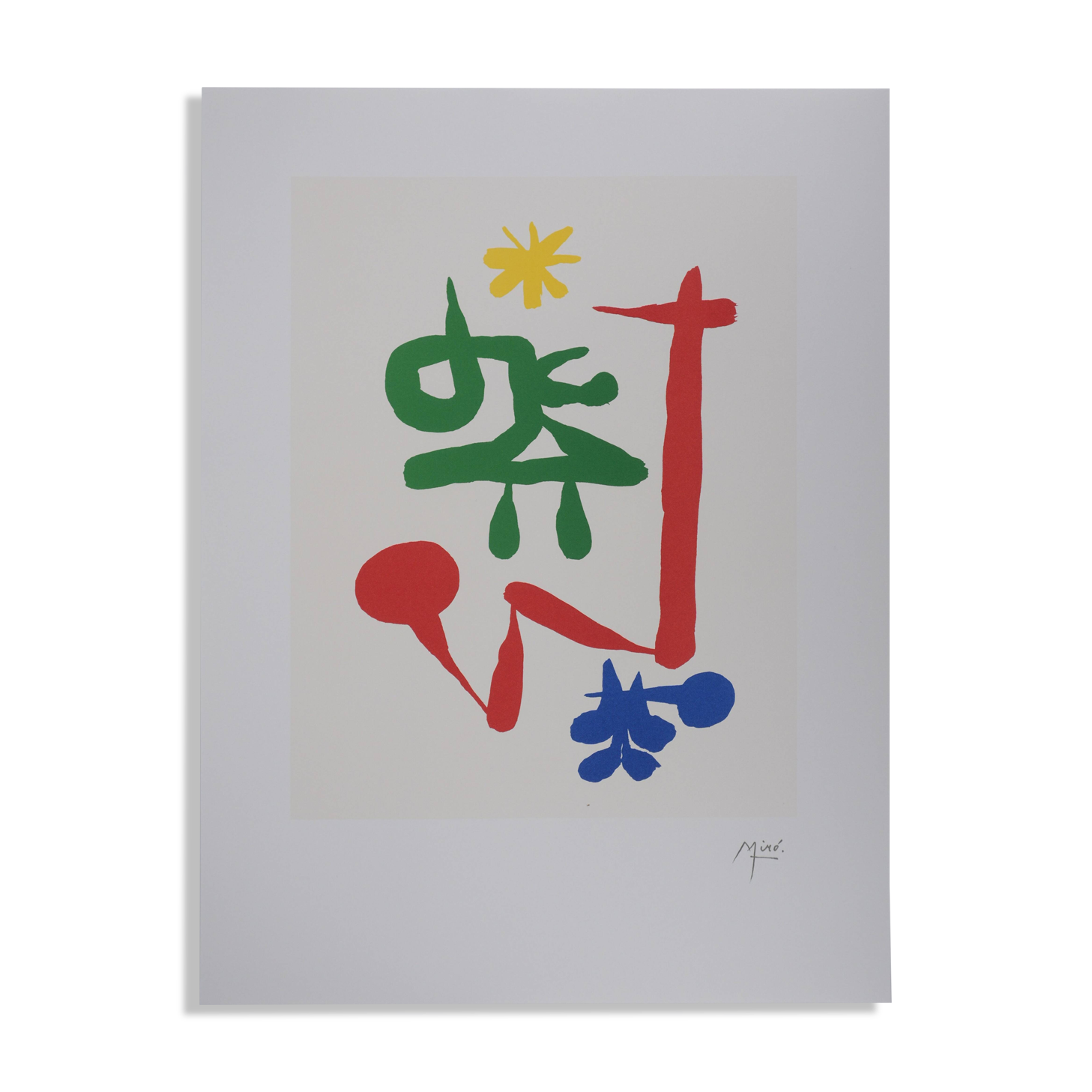 Joan Miro: Little Girl in the Garden, signed lithograph